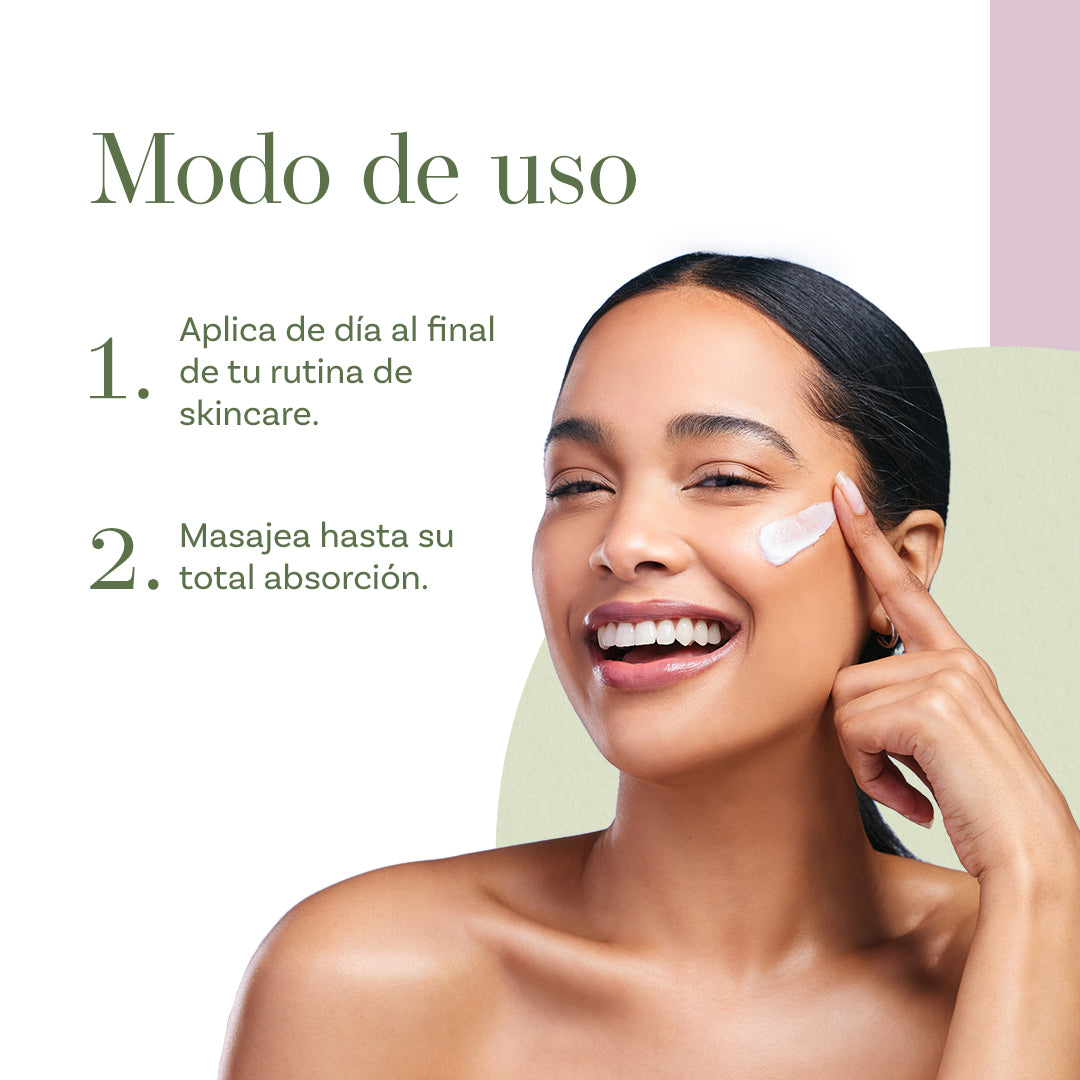 Crema Facial Humectante con Colágeno y Agua de Rosas