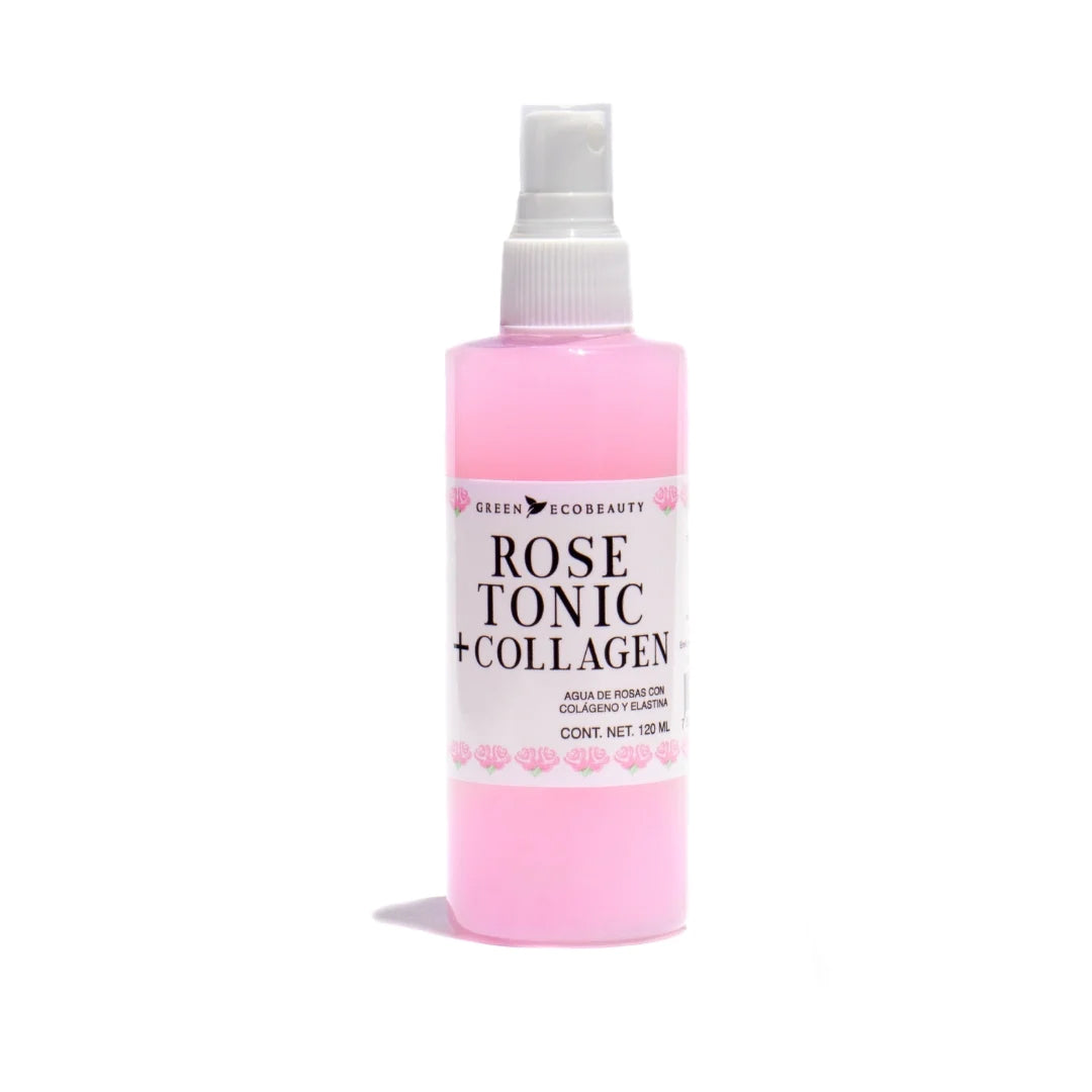 Tónico Facial De Agua De Rosas Con Colágeno: Rose Tonic