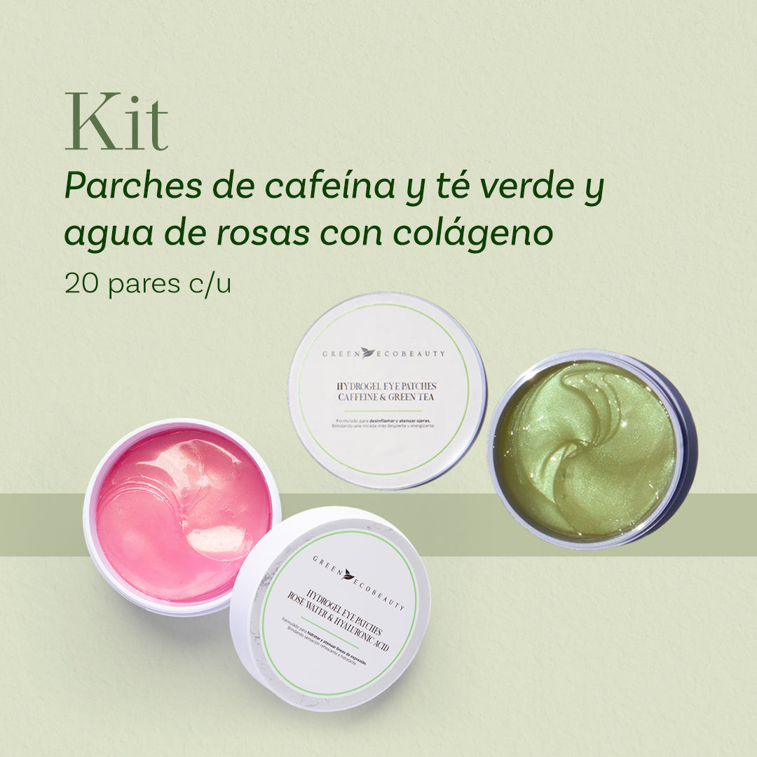 Parches para Ojeras: de Té Verde y Agua de Rosas