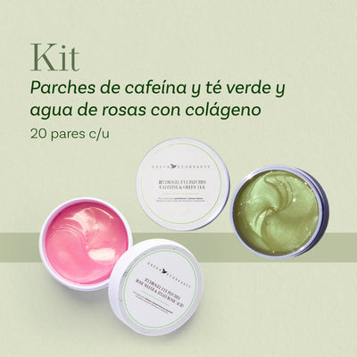 Parches para Ojeras: de Té Verde y Agua de Rosas